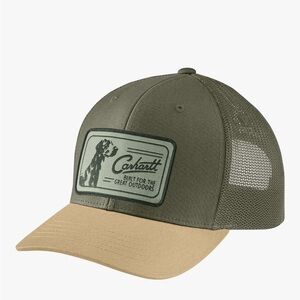 Carhartt Olive and Tan Outdoor Trucker Hat